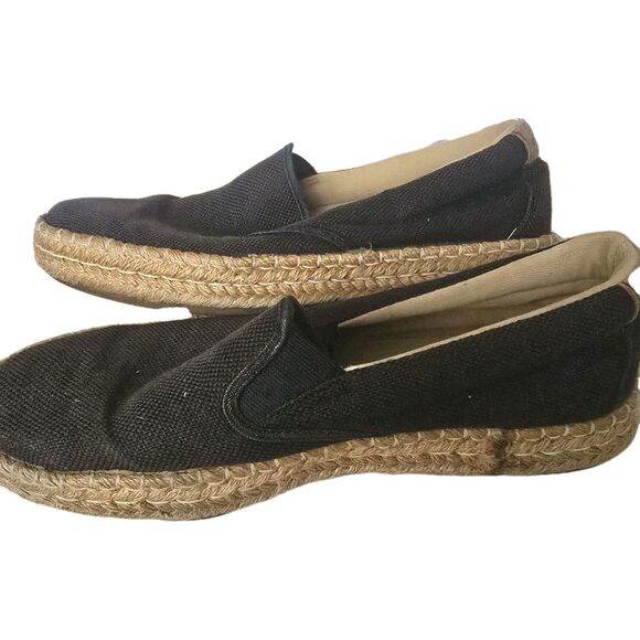 Sperry Espadrille Womens Size 8 Slip On Rubber Outsole Black Jute Twin … - Picture 2 of 9
